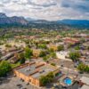 Aerial View of Durango Colorado in Summer