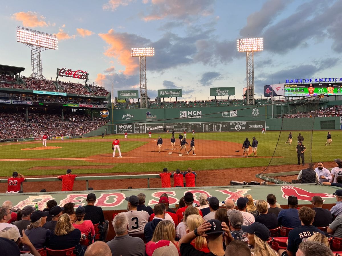 Red Sox versus Yankees at Fenway Park