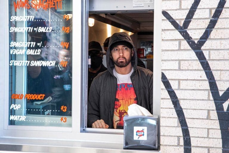 Eminem’s ‘Moms Spaghetti’ Pop-Up is in NYC For a Limited Time Eminem’s ‘Moms Spaghetti’ Pop-Up is in NYC For a Limited Time