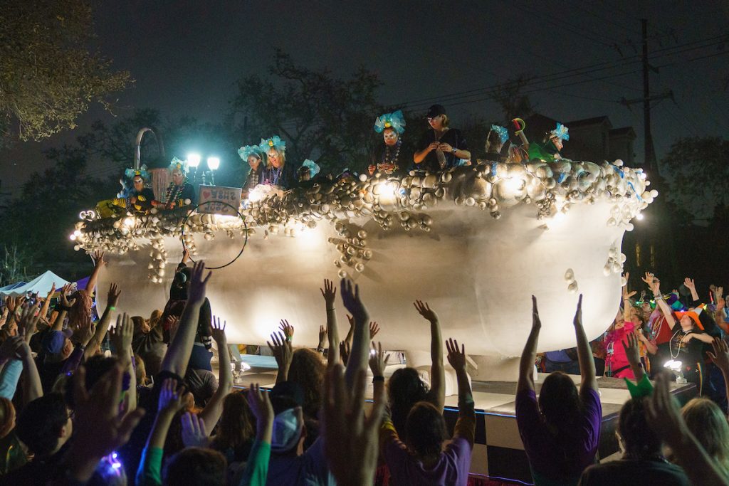 Krewe of Muses Paraded With Shoes Flying In New Orleans