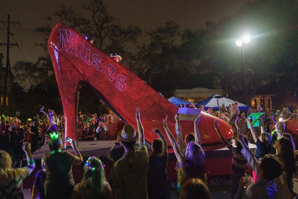 Krewe of Muses Paraded With Shoes Flying In New Orleans