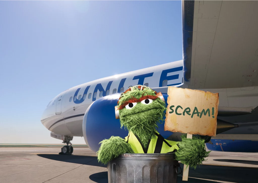 United Airlines Names Oscar the Grouch As Chief Trash Officer