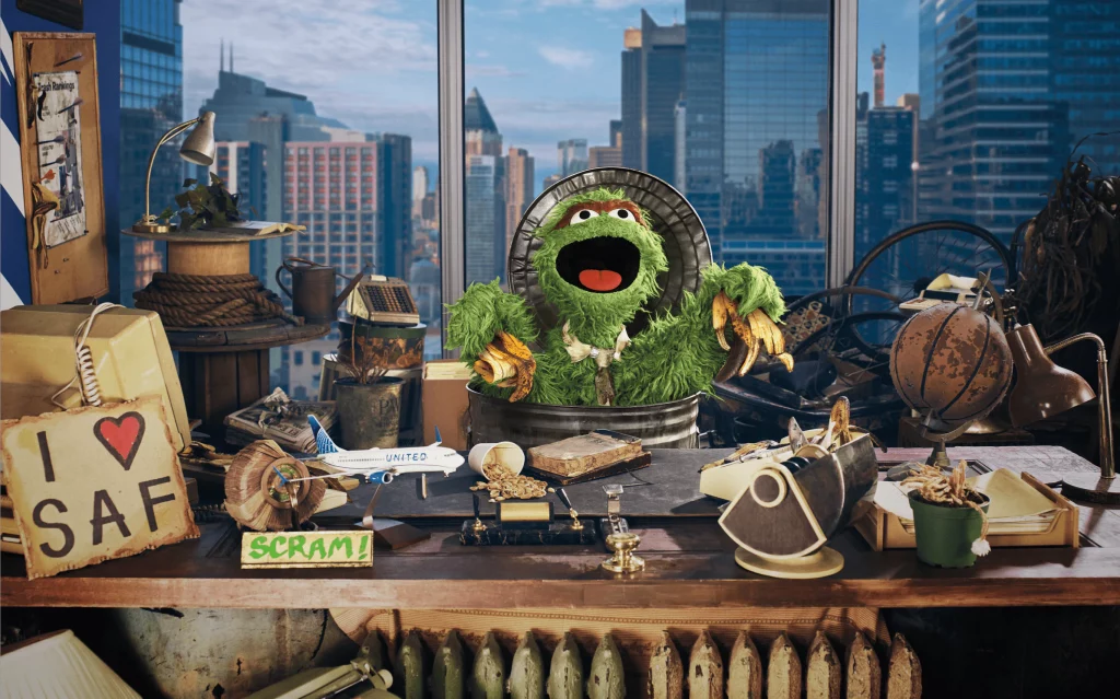 United Airlines Names Oscar the Grouch As Chief Trash Officer