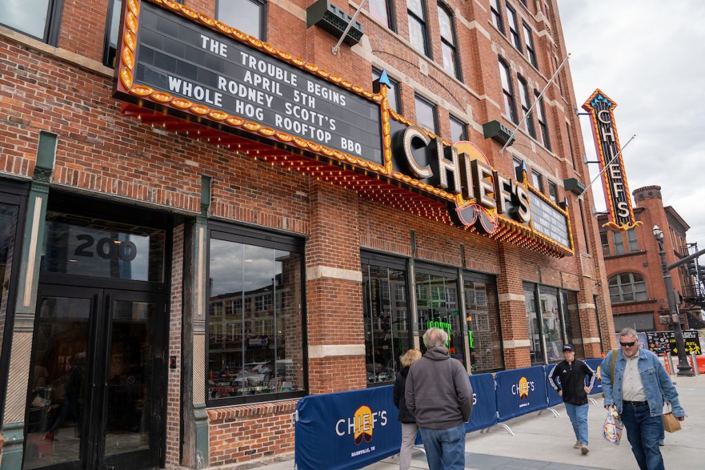 Eric Church Welcomes Guests To Chief's On Broadway In Nashville