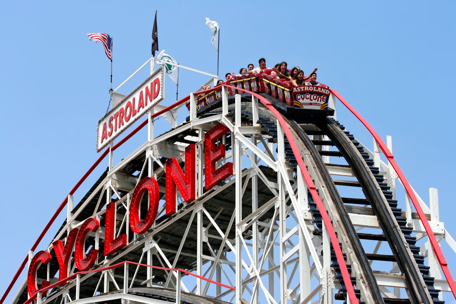 CYCLONE ROLLER COASTER REOPENS