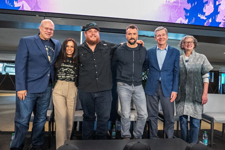 Concert for Carolina Press Conference Kicked Off With Luke Combs And Eric Church