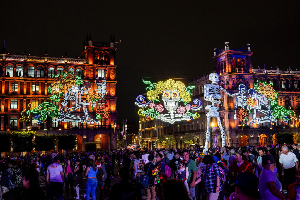 Mexico City’s Zócalo for Día de Los Muertos