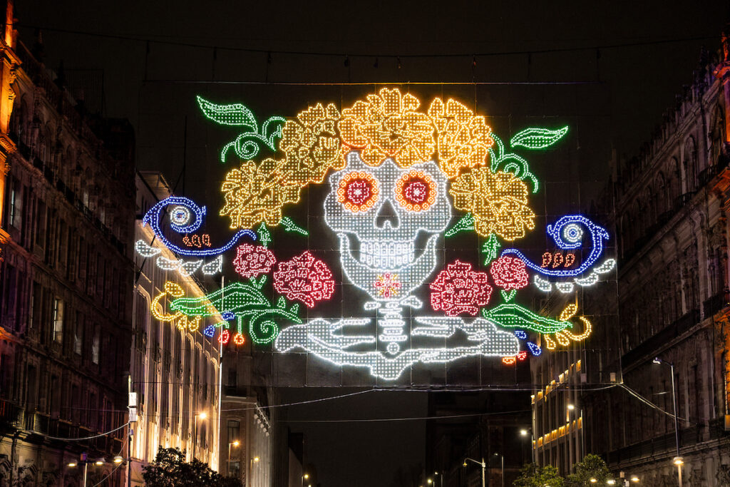 Mexico City’s Zócalo for Día de Los Muertos