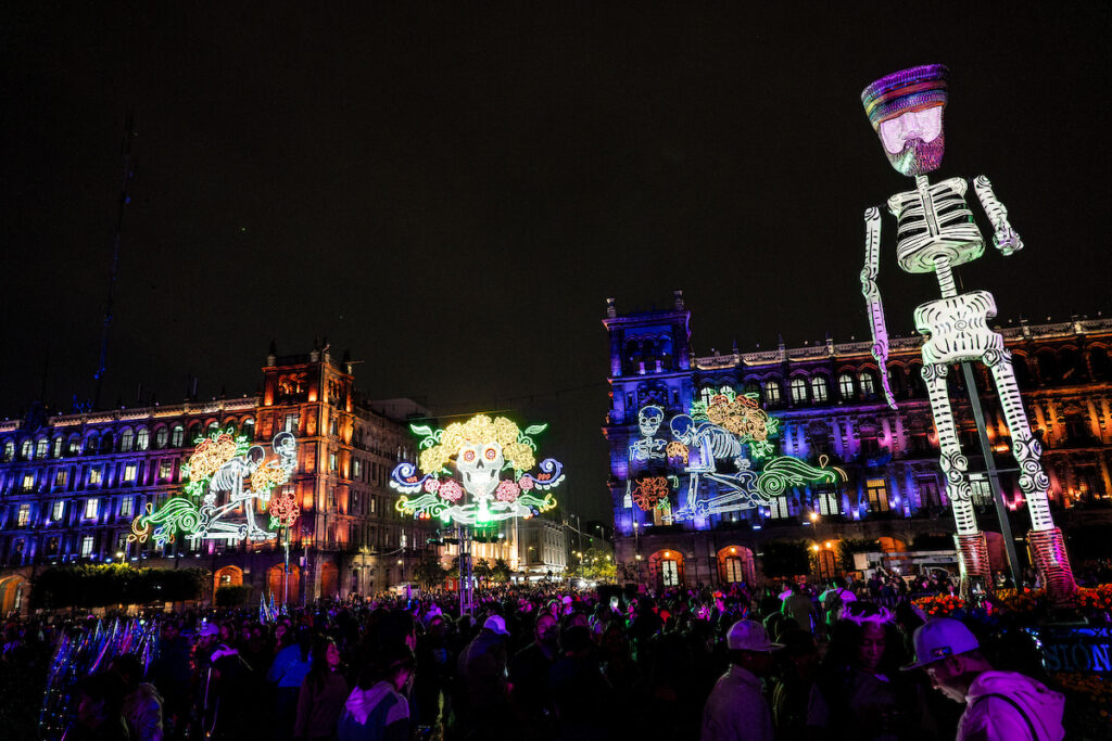 Mexico City’s Zócalo for Día de Los Muertos