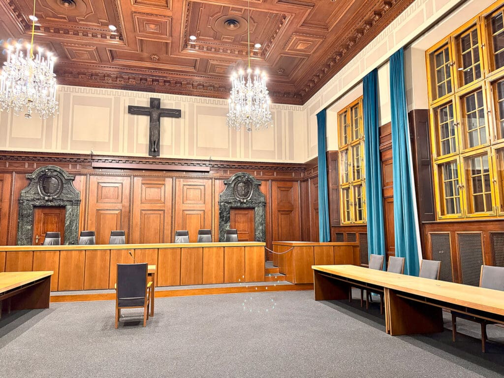 Exploring the Palace of Justice in Nuremberg