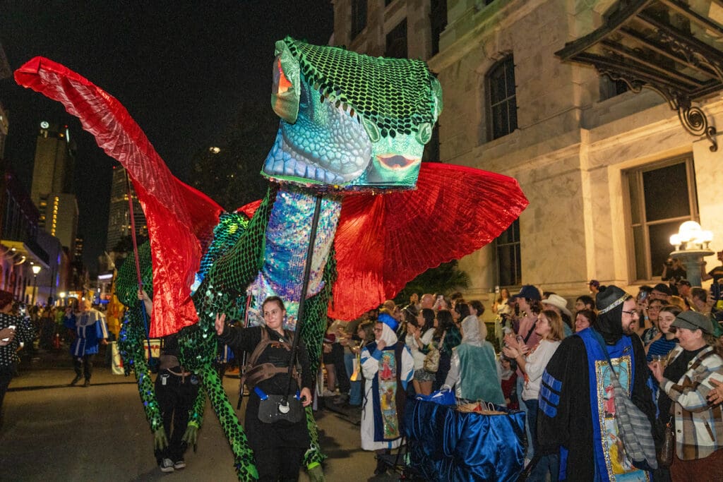 New Orleans’ Joan of Arc Parade Kicks Off Carnival Season