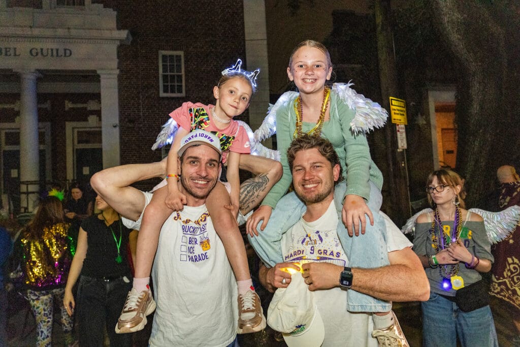 Krewe of Hermes Shines Along the Uptown Route