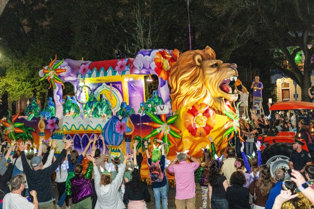 Krewe of Hermes Shines Along the Uptown Route