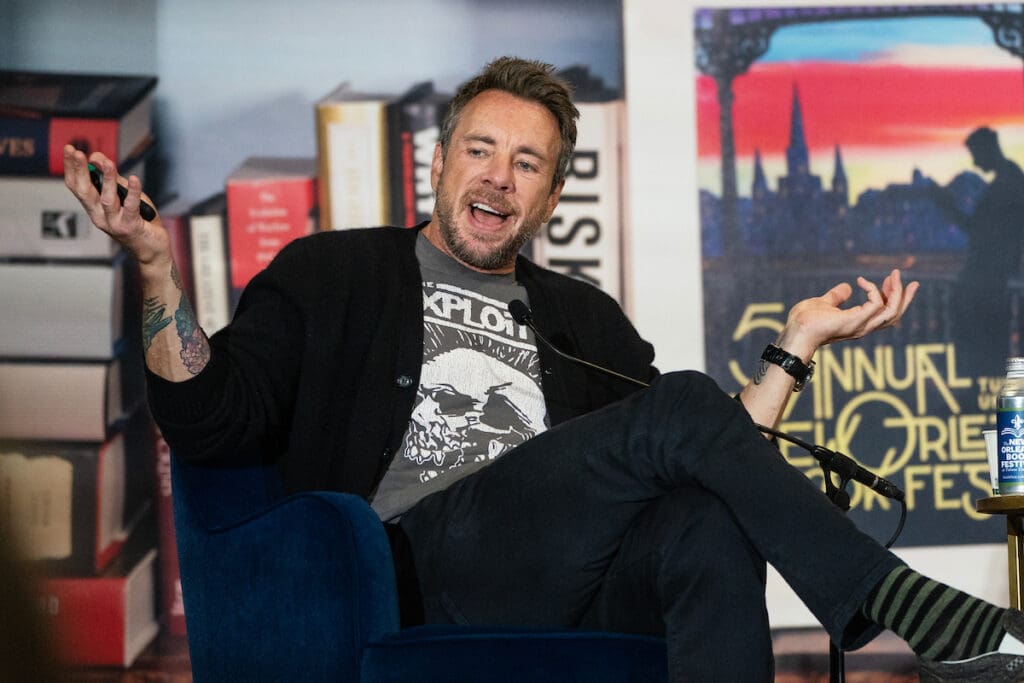 Anderson Cooper and Dax Shepard at New Orleans Book Festival