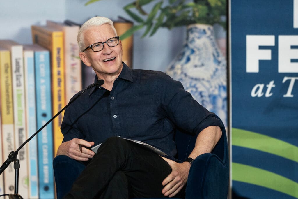 Anderson Cooper and Dax Shepard at New Orleans Book Festival