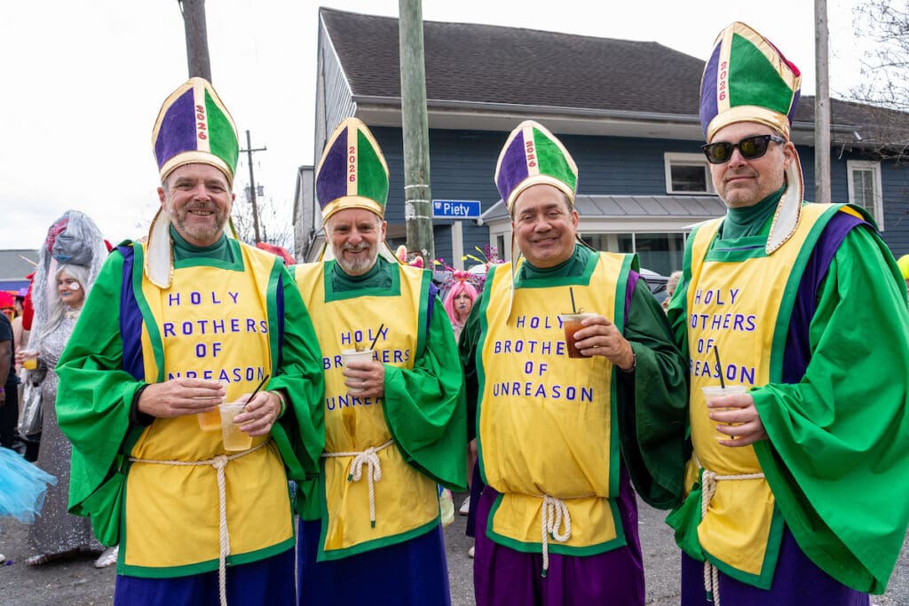The Society of Saint Anne Parades Through the French Quarter 