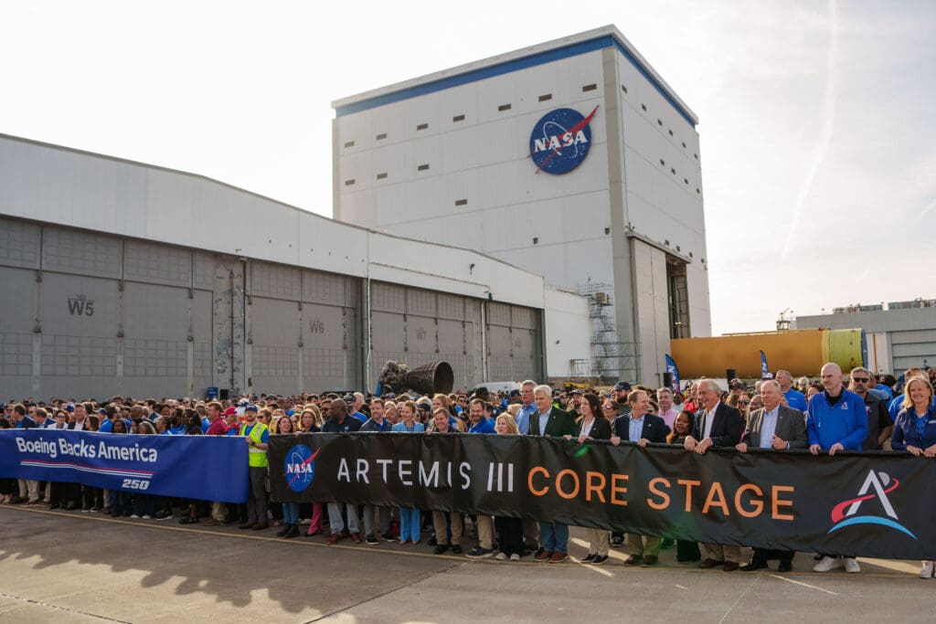 NASA Rolls Out Artemis III Rocket Stage in New Orleans