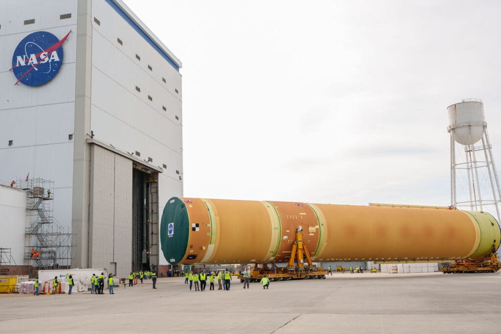 NASA Rolls Out Artemis III Rocket Stage in New Orleans