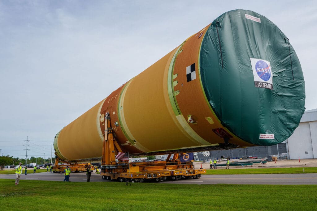 NASA Rolls Out Artemis III Rocket Stage in New Orleans