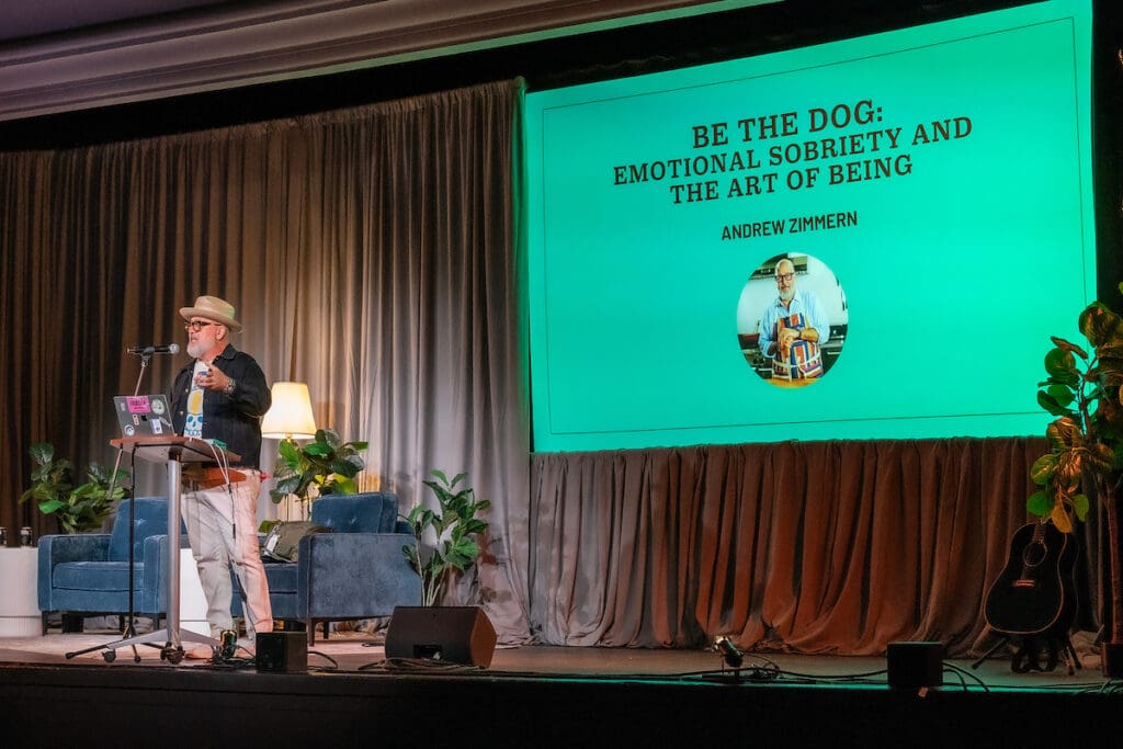 Chef Andrew Zimmern speaks