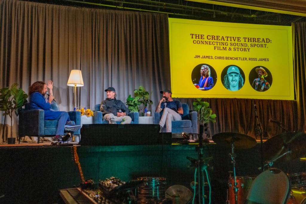 Jim James, Chris Benchetler and Ross James at Song Summit